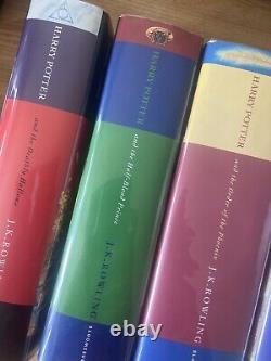 Harry Potter Complete Hardback Book Set 1-7 Rare All First Edition First print