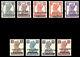 India-Gwalior 1949 KGVI complete set all MNH except top value (12a). SG 129-137