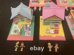 POLLY POCKET 1993 TINY WORLD SUPER SET FULLY 100% COMPLETE All Lights Fully Work