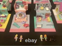 POLLY POCKET 1993 TINY WORLD SUPER SET FULLY 100% COMPLETE All Lights Fully Work