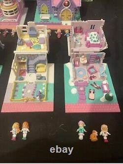 POLLY POCKET 1993 TINY WORLD SUPER SET FULLY 100% COMPLETE All Lights Fully Work