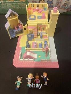 POLLY POCKET 1993 TINY WORLD SUPER SET FULLY 100% COMPLETE All Lights Fully Work