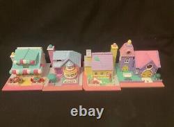 POLLY POCKET 1993 TINY WORLD SUPER SET FULLY 100% COMPLETE All Lights Fully Work