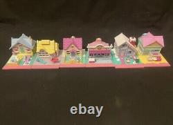 POLLY POCKET 1993 TINY WORLD SUPER SET FULLY 100% COMPLETE All Lights Fully Work