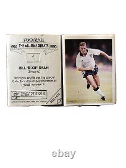 Panini FOOTBALL ALL TIME GREATS Complete set SCARCE EX