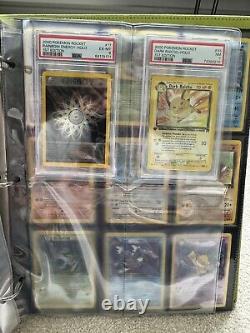 Pokemon Team Rocket 1st Ed Complete Set 83/82 PSA HOLOs + ALL NM MINT