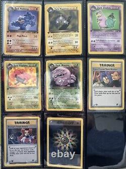 Pokemon Team Rocket 1st Ed Complete Set 83/82 PSA HOLOs + ALL NM MINT