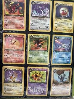 Pokemon Team Rocket 1st Ed Complete Set 83/82 PSA HOLOs + ALL NM MINT