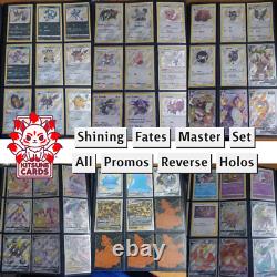 Shining Fates Master Set All Reverse Holo + Promos 100% Complete Pokemon