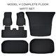 Tesla Model 3 Luxury All-Weather Floor Mat Liners Complete Set Frunk Trunk