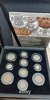 The D-Day 1944 Complete British Coin Set D-Day 1944 All British Coin Collection