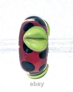 Trollbeads Pods Complete Set All 3 Red Orange Green Glass Beads Free USA Ship