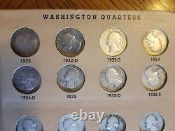 US Coins Washington Quarters 1932-1964 Complete Set All 83 Coins Includes 32-D-S