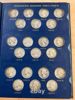 Washington Silver Quarters 1932-1964 Complete Set All 83 Coins Includes 32-D-S