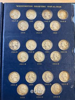 Washington Silver Quarters 1932-1964 Complete Set All 83 Coins Includes 32-D-S