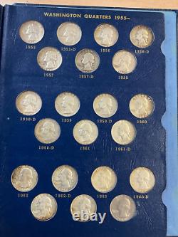 Washington Silver Quarters 1932-1964 Complete Set All 83 Coins Includes 32-D-S